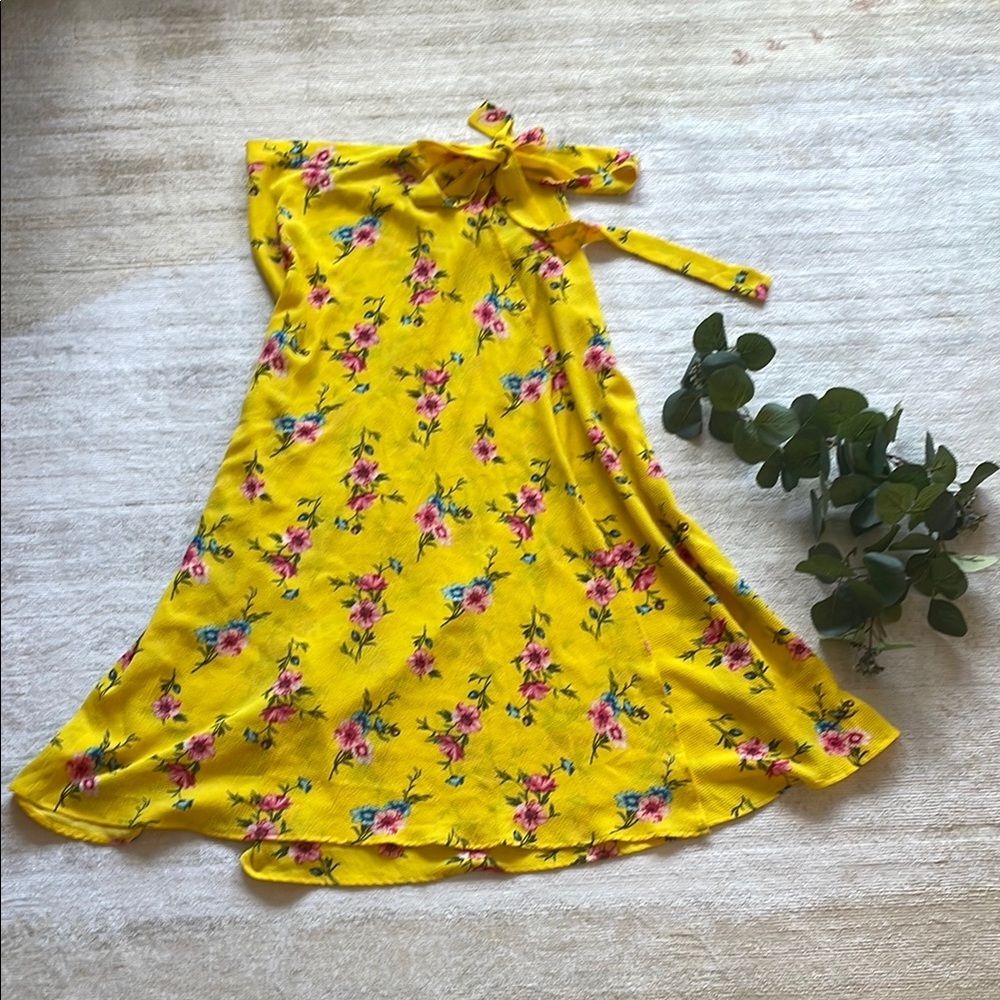 Floral Wrap Skirt